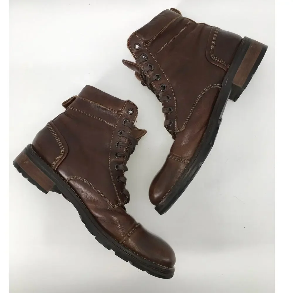 Wolverine 1000 Mile Montgomery Toe Cap Leather Boot Mens 8 Brown Lace Up W05311